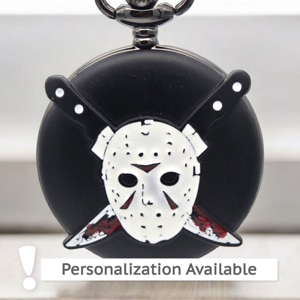 Jason Horror Pocket Watch - Classic Movie Memorabilia, Unique Collector's Item